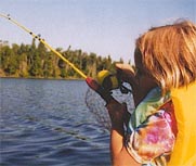 Kids Fishing On Eagle Lake Ontario